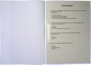Heft mit Schnellhefter
