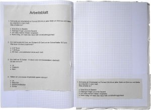 Heft ohne Schnellhefter